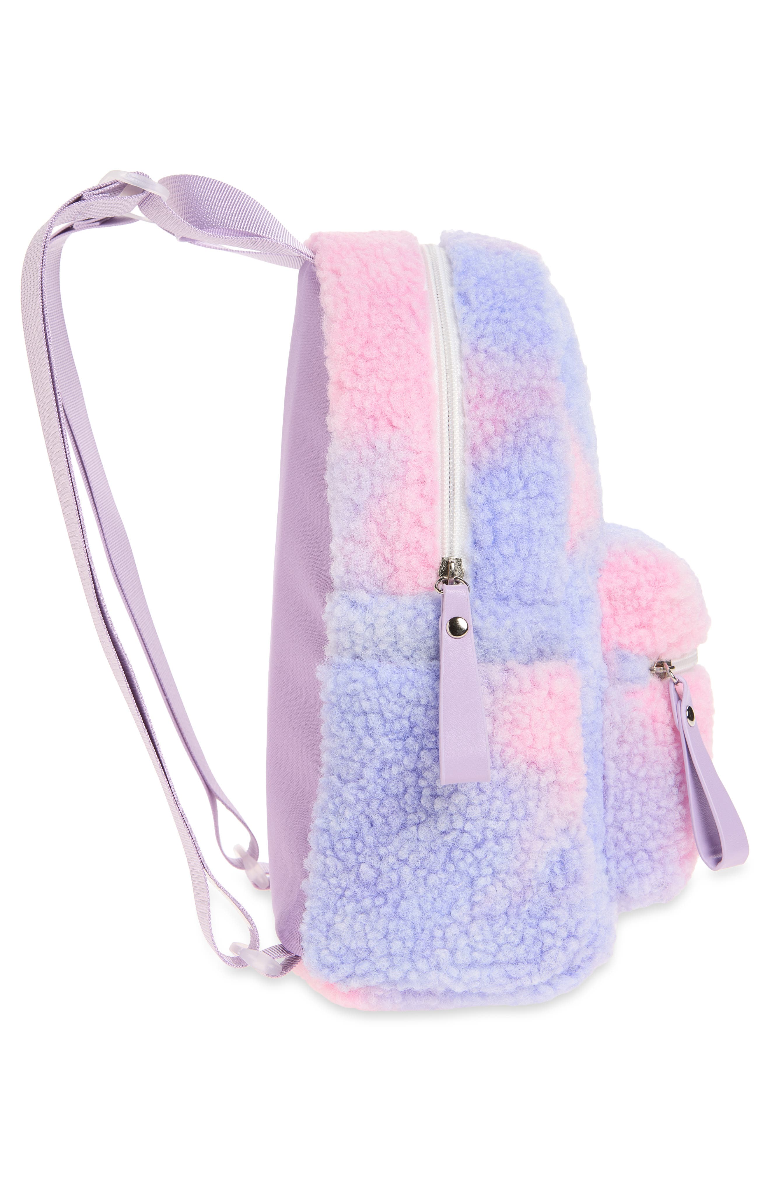 Kids' Plush Mini Backpack, Alternate, color, MULTI