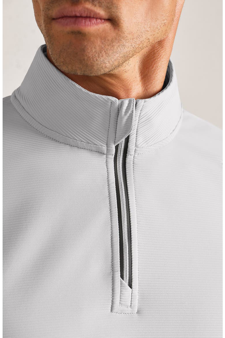 Covert Rib Quarter Zip Pullover, Alternate, color, WHISPER GRAY