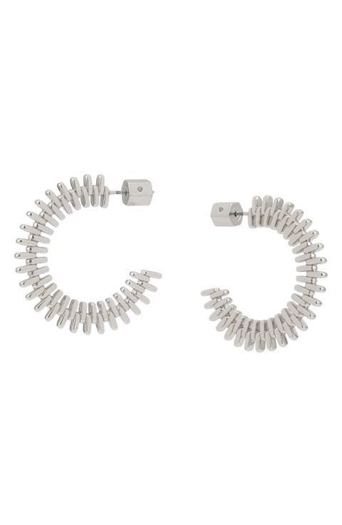Zipper Tooth Hoop Earring