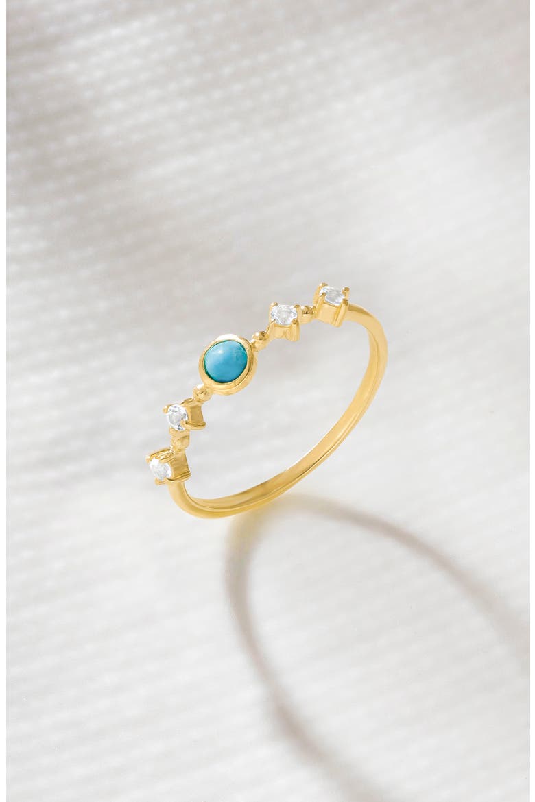 Round Mix Gemstone Ring, Alternate, color, BLUE