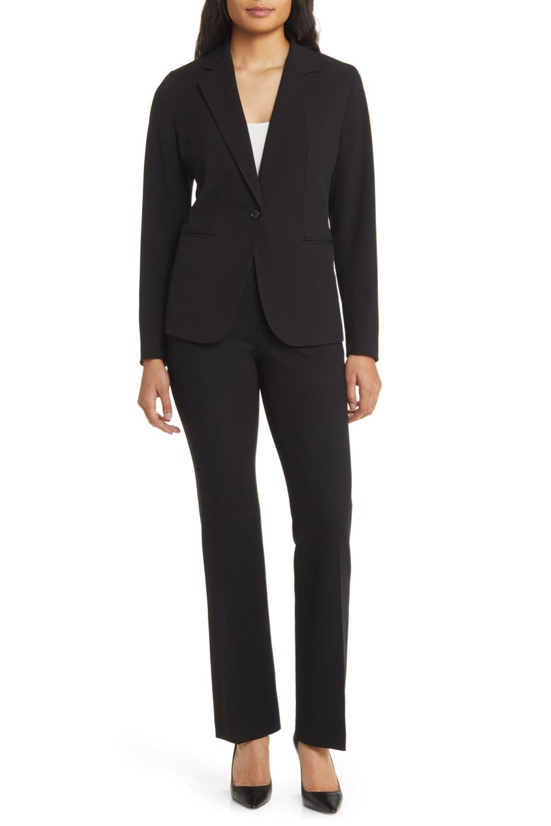 Mélange Jacket, Alternate, color, ANNE BLACK