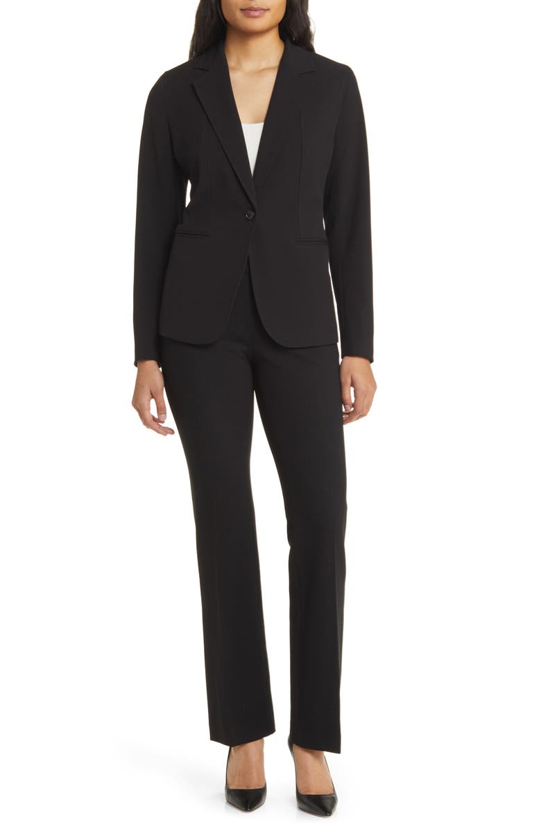 Anne Klein Mélange Jacket, Alternate, color, Anne Black