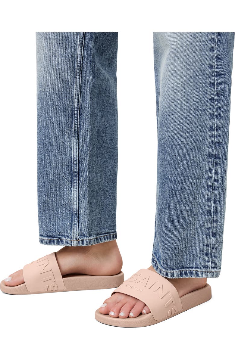 AllSaints Biggy Slide Sandal, Alternate, color, Rose Dust Pink