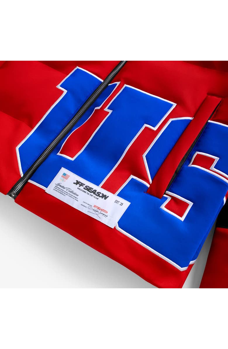 Off Season Unisex Red Team USA Puffer Jacket, Alternate, color, Red