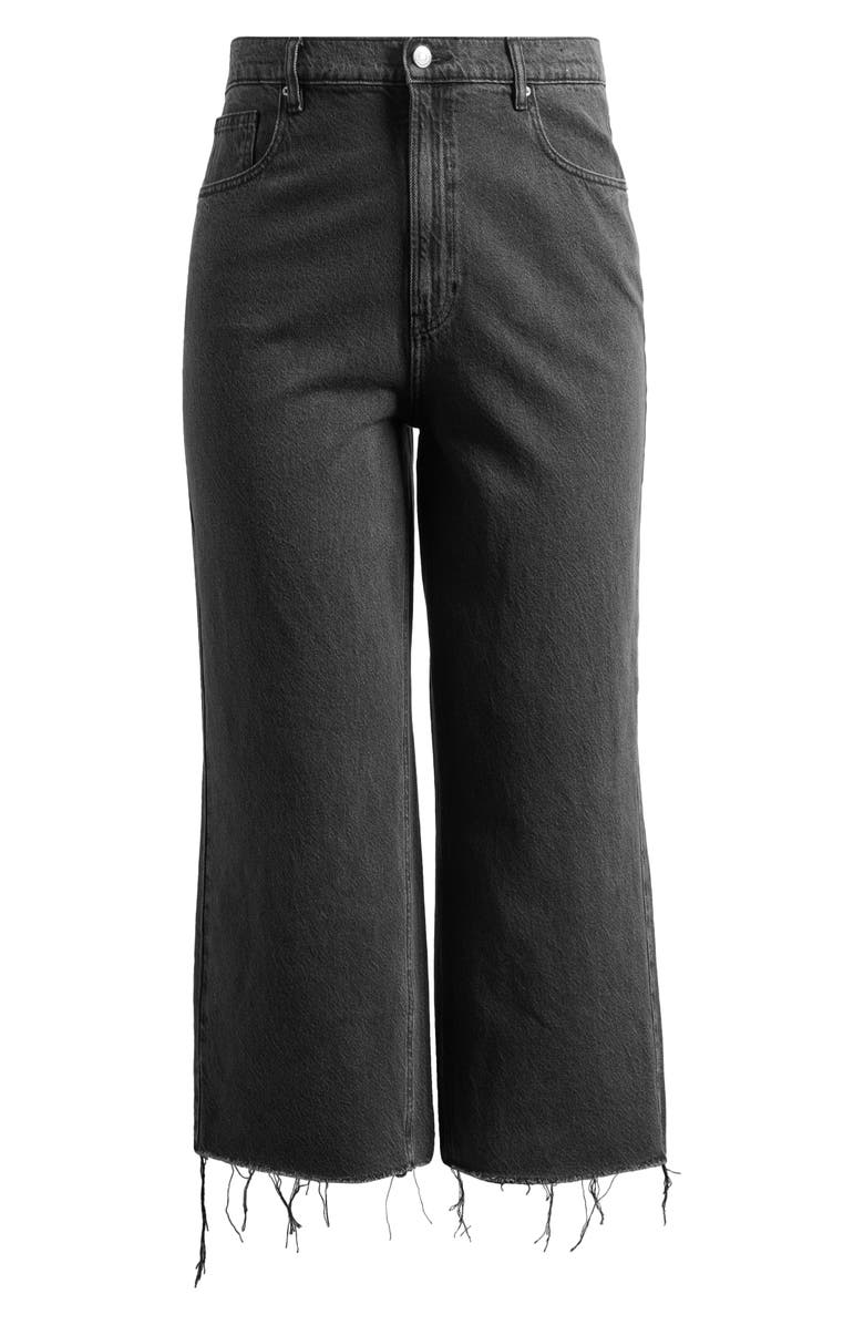 PacSun Knox Wide Leg Crop Jeans, Main, color, Black Wash