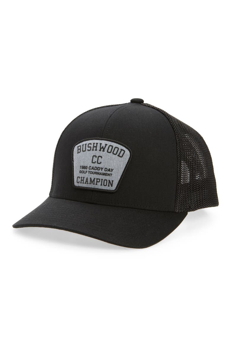 Presidential Suite Trucker Hat, Main, color, Black