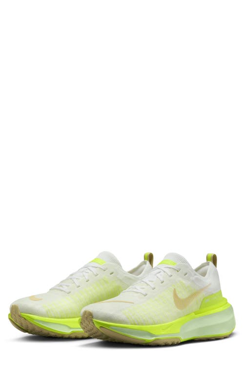 Nike Mens  Zoomx Invincible Run Flyknit 3 In White/volt/sail