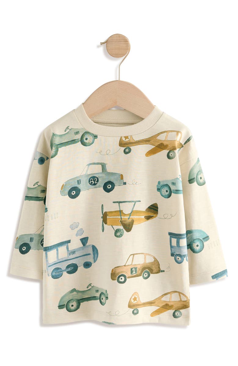 NEXT Kids' Transport Long Sleeve T-Shirt, Main, color, White