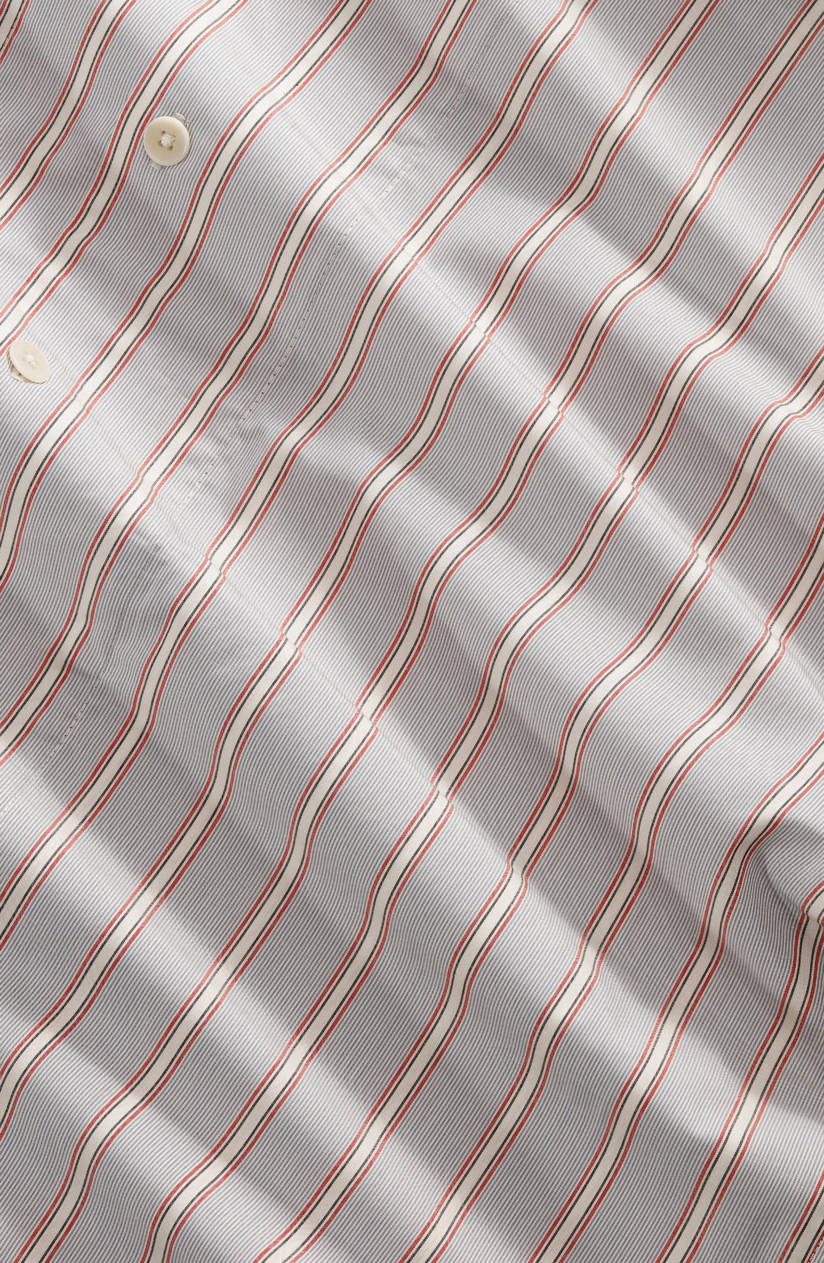 Reed 5322 Stripe Short Sleeve Pima Cotton Poplin Button-Up Shirt - image 2
