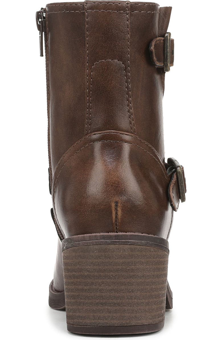 Blowfish Malibu Maeve Moto Block Heel Boot, Alternate, color, Whiskey Brown Faux Leather