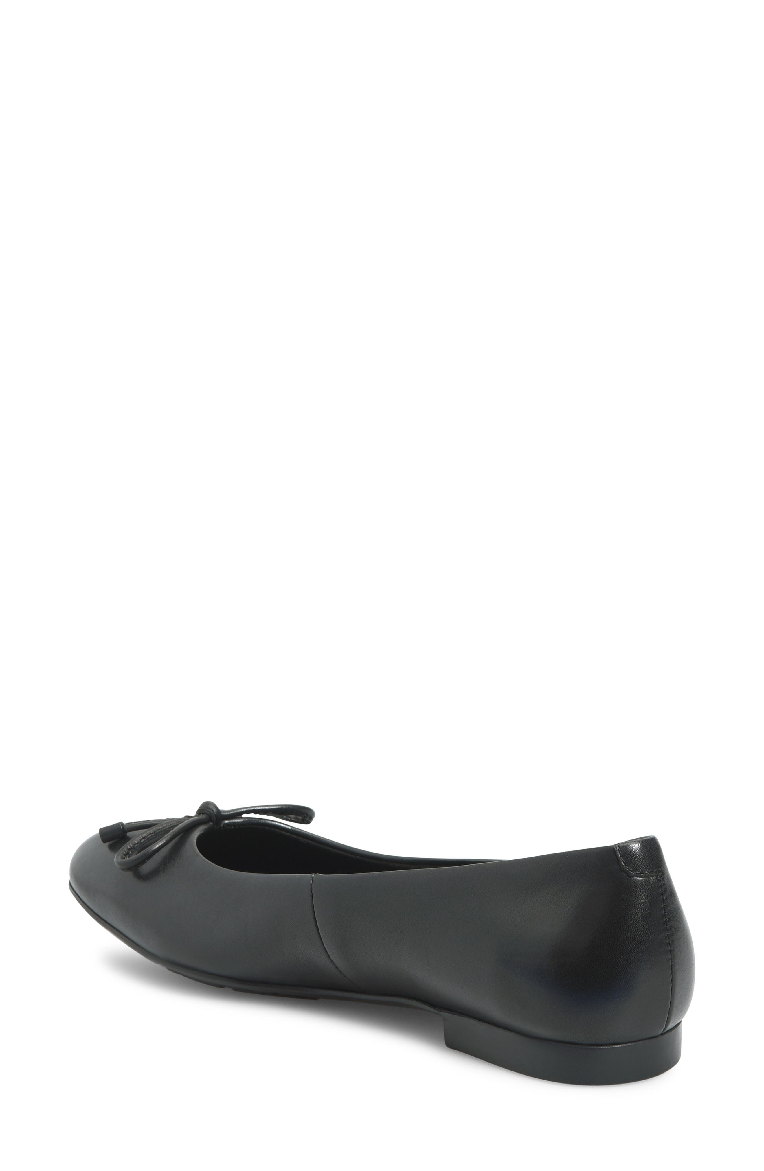 Poe Ballet Flat, Alternate, color, BLACK LEATHER