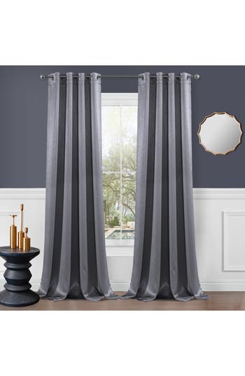 Dainty Home Single Blackout Panel Curtain In Grey