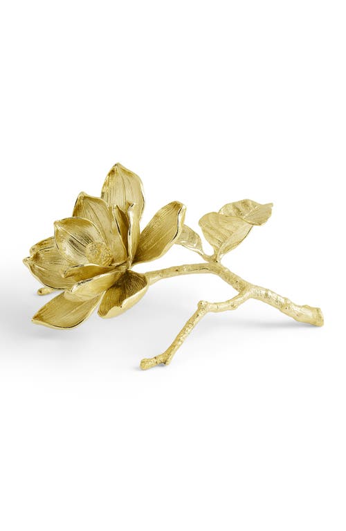 Michael Aram Magnolia Decorative Object In Gold