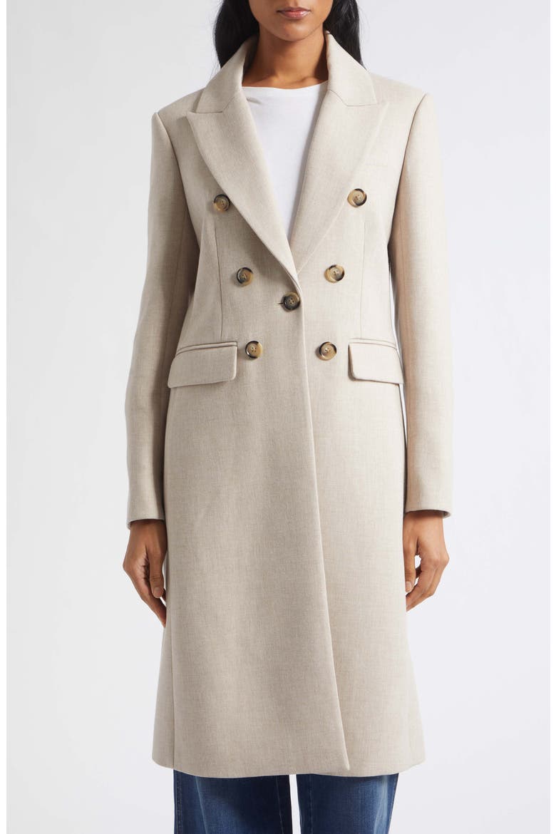 Stryder Double Breasted Dickey Coat, Alternate, color, OYSTER MELANGE