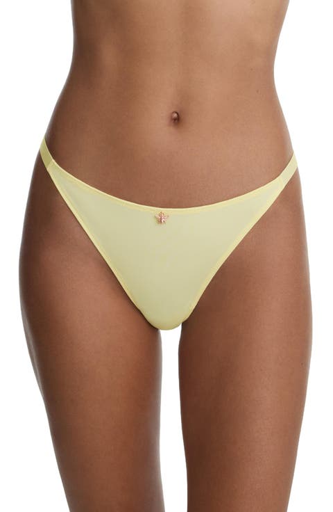 Bonbon Gingham Lace String Bikini