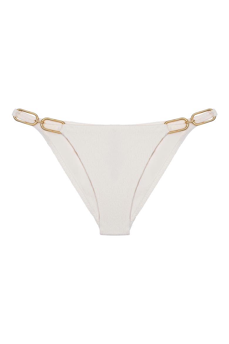 Jo Crinkle Bikini Bottoms, Alternate, color, WHITE