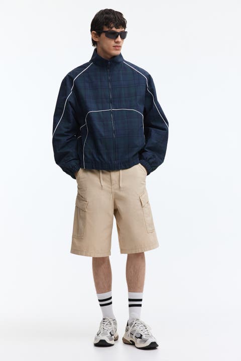 Loose Fit Cotton Cargo Shorts