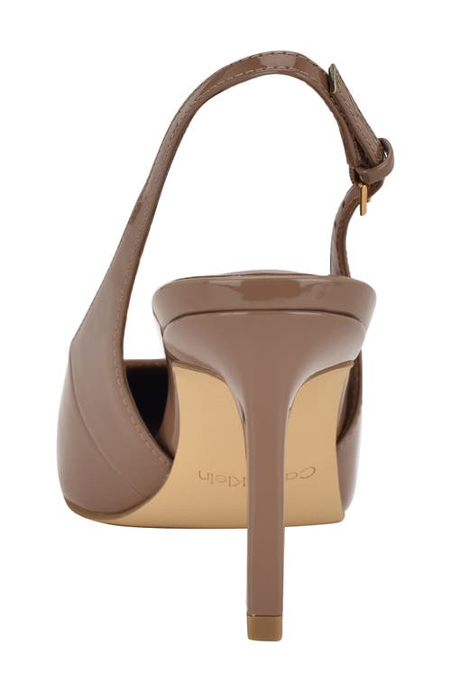 Calvin Klein Harbella Slingback Pump In Brown