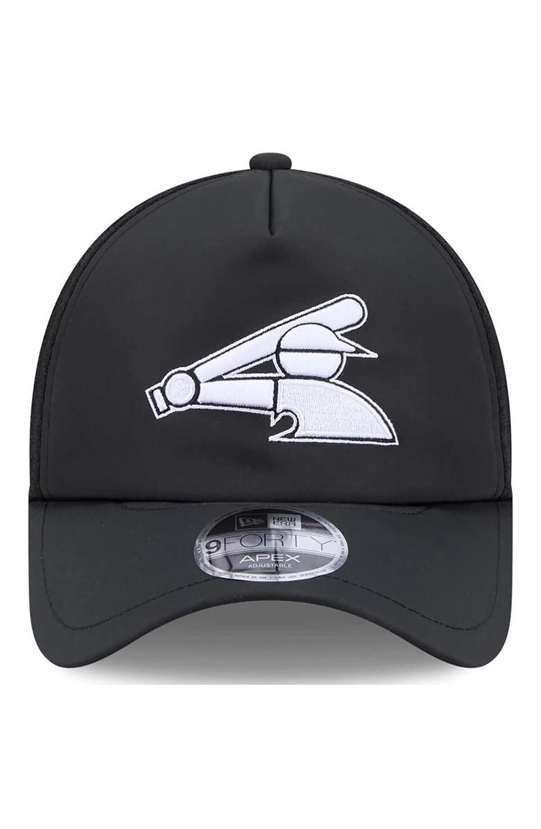 New Era Men's New Era Black Chicago White Sox 2026 Batting Practice Alternate Apex 9FORTY Adjustable Hat, Alternate, color, Black