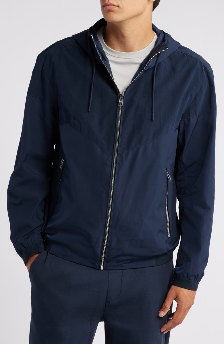 BOSS Cireno Hooded Jacket, Alternate, color, Dark Blue