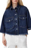 AllSaints Faye Raw Hem Denim Shirt