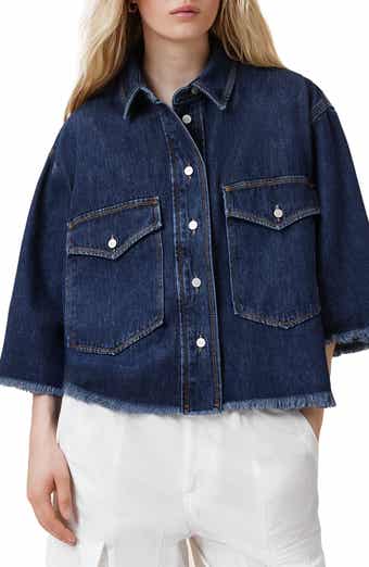 Faye Raw Hem Denim Shirt