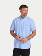 Raging Bull Short Sleeve Linen Blend Shirt