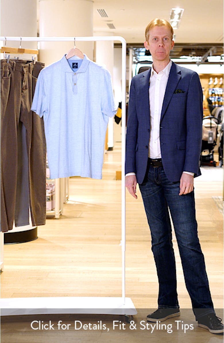 Starnes Heathered Cotton Blend Polo, sales video thumbnail