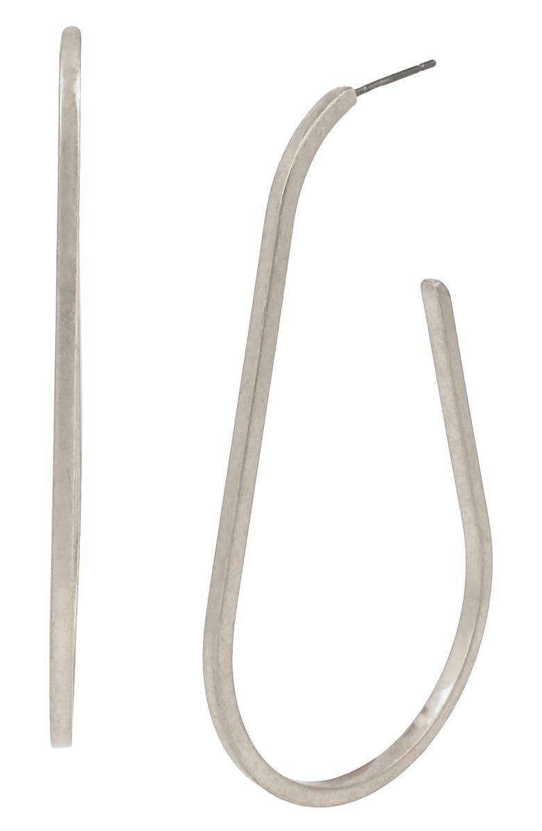 AllSaints Open Hoop Earrings, Main, color,