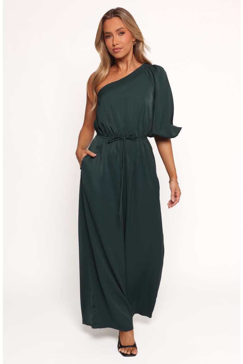 Hedda Asymmetric Jumpsuit, Alternate, color, EMERALD
