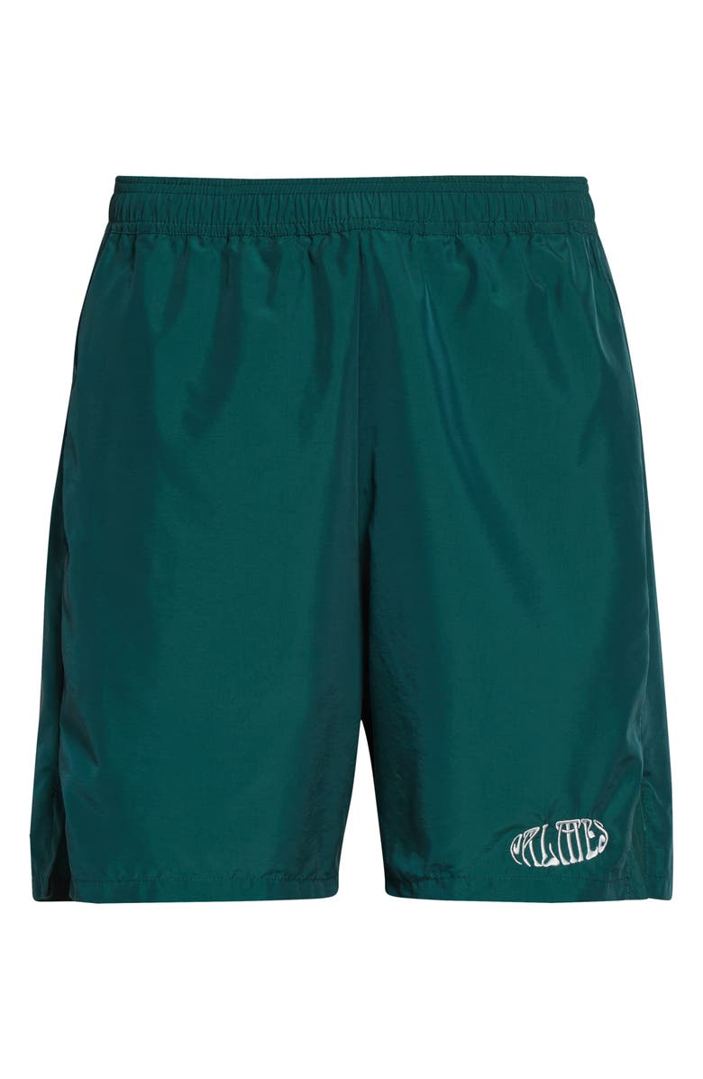 PALMES Oval Logo Embroidered Tennis Shorts, Alternate, color, Dark Green