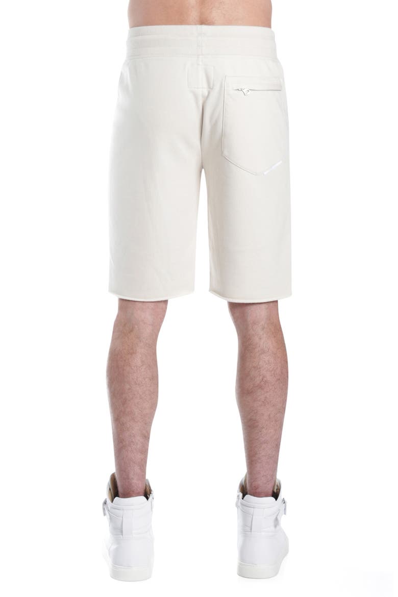 Logo French Terry Sweat Shorts, Alternate, color, CREAM