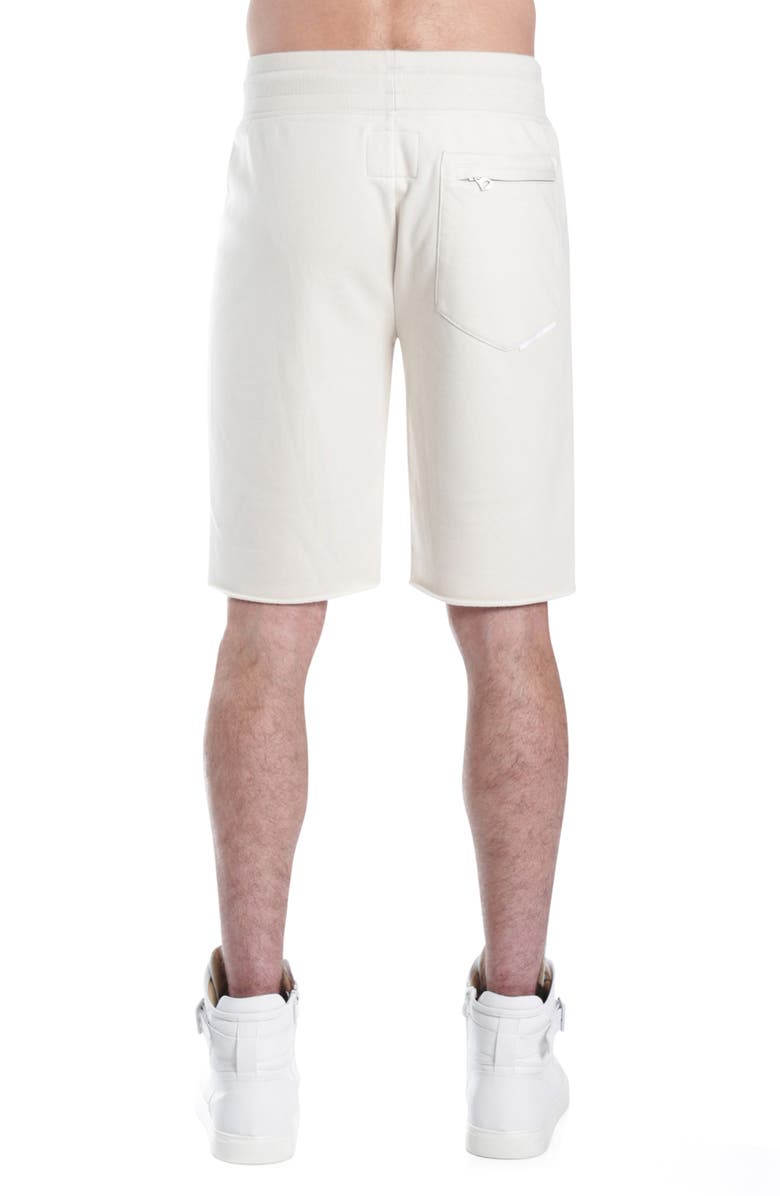 HVMAN Logo French Terry Sweat Shorts, Alternate, color, Cream