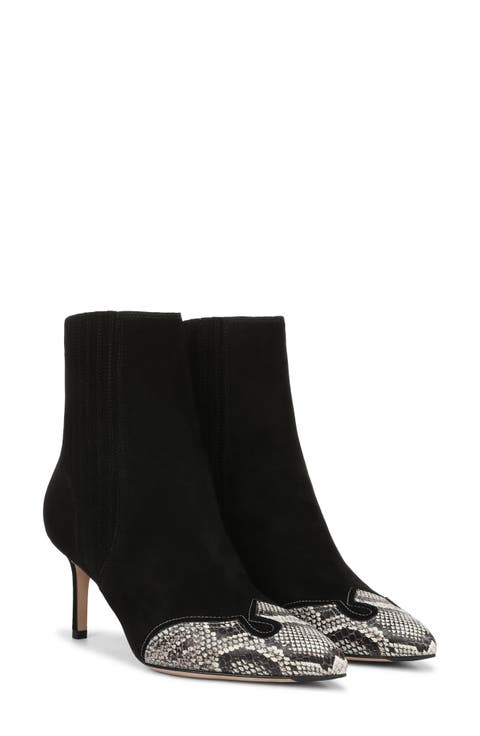 Lisa Western Leather Bootie