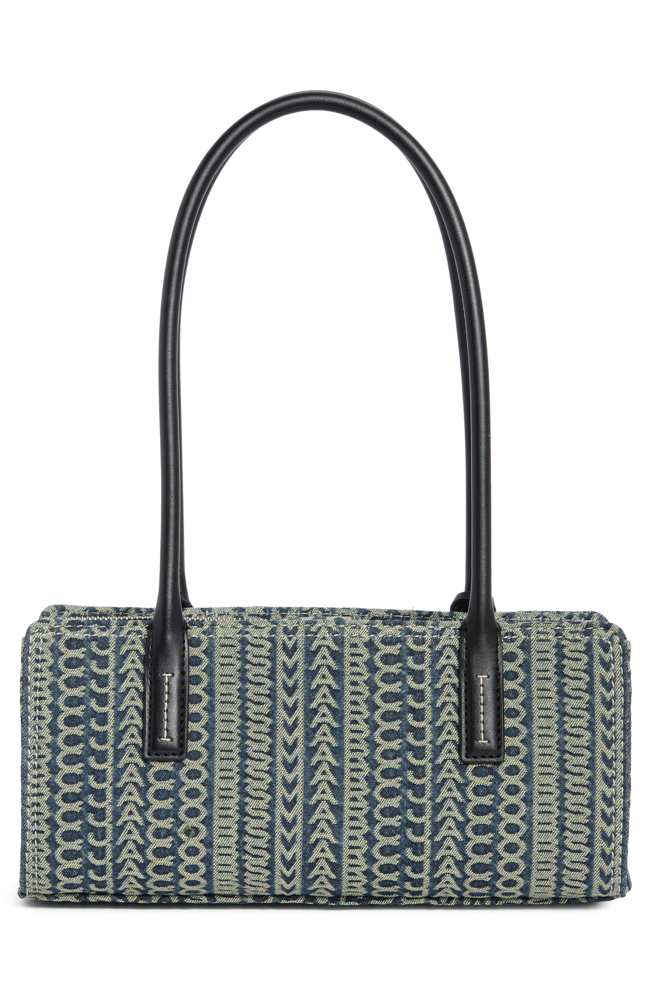 The Monogram Denim Bold Satchel, Alternate, color, INDIGO