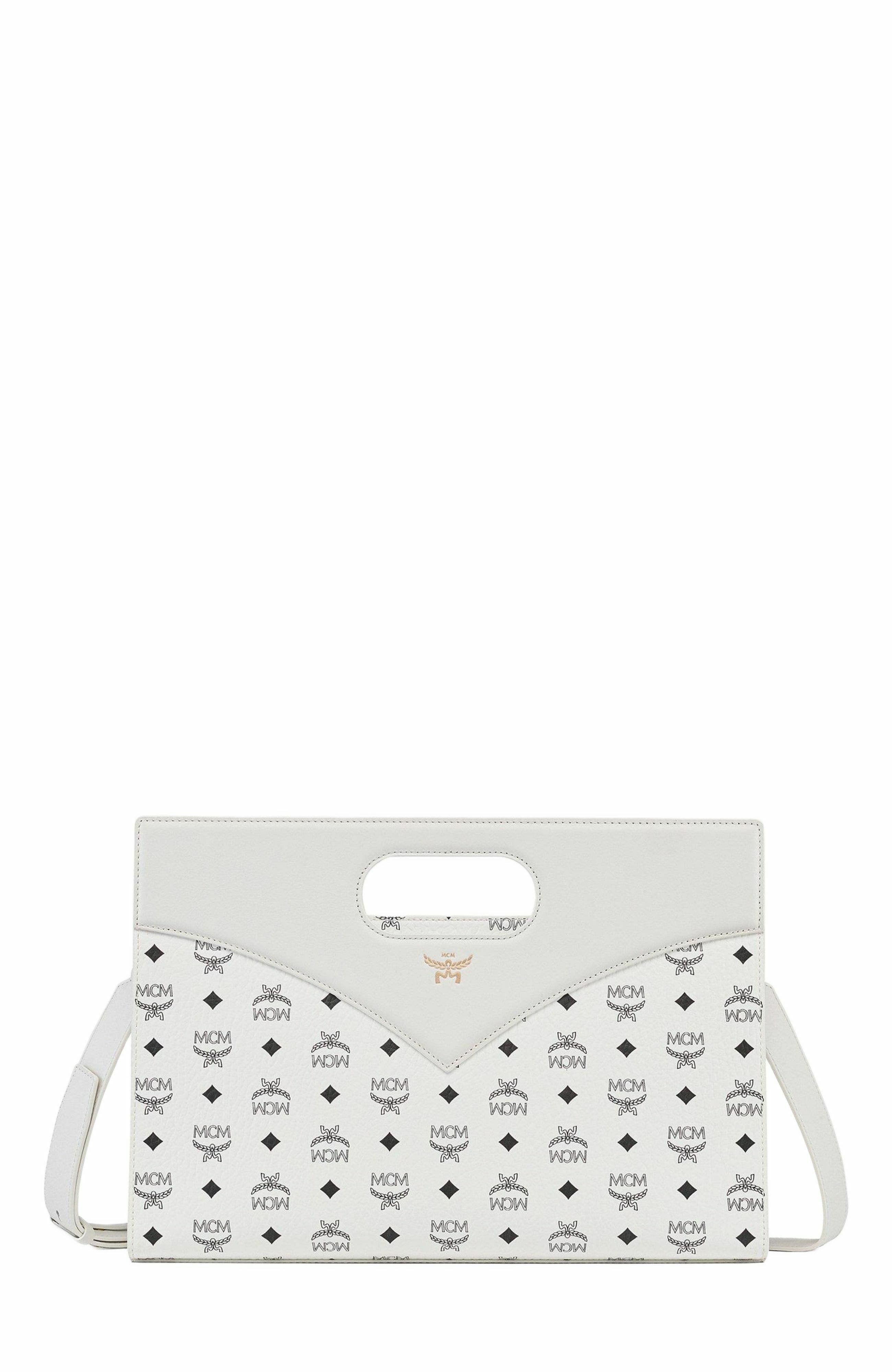 MCM Diamond Tote in Visetos Leather Mix, Main, color, 