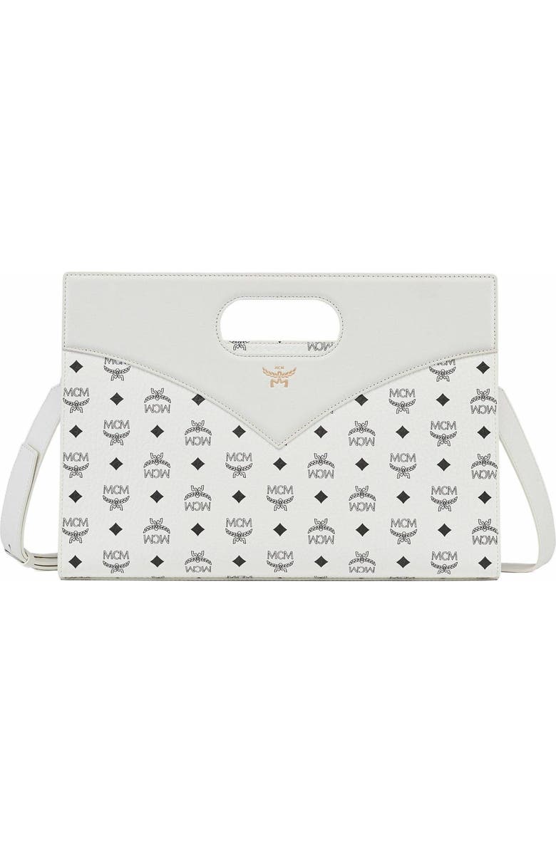 MCM Diamond Tote in Visetos Leather Mix, Main, color,