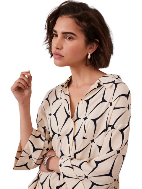 Geo Print Resort Shirt