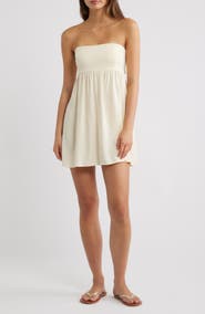 PacSun Tie Back Strapless Babydoll Dress