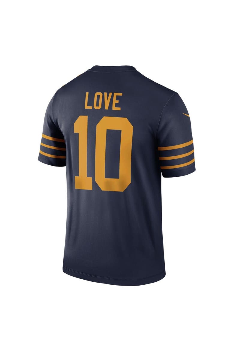 Men's Nike Jordan Love Navy Green Bay Packers The 1923 Classic Legend Player Dri-FIT Top, Alternate, color, Navy