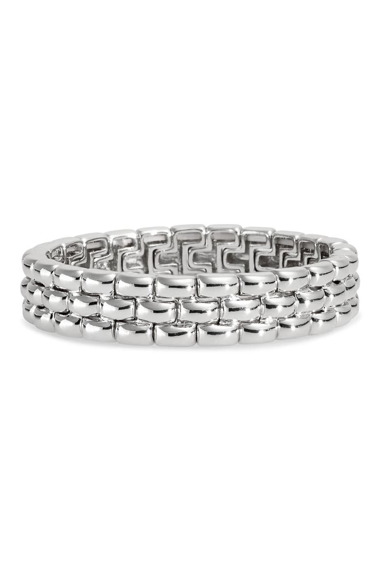 Watchband Bracelet, Main, color, SILVER