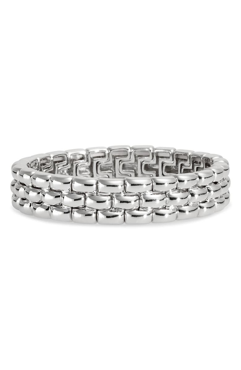NORDSTROM RACK Watchband Bracelet, Main, color, Silver