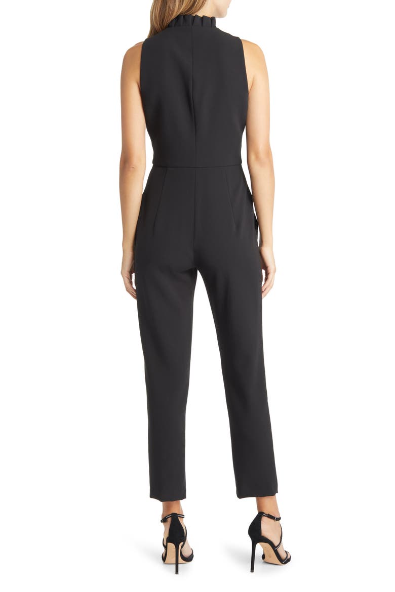 Antoinette Sleeveless Jumpsuit, Alternate, color, BLACK