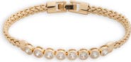 Lauren Ralph Lauren Herringbone Cubic Zirconia Flex Bracelet