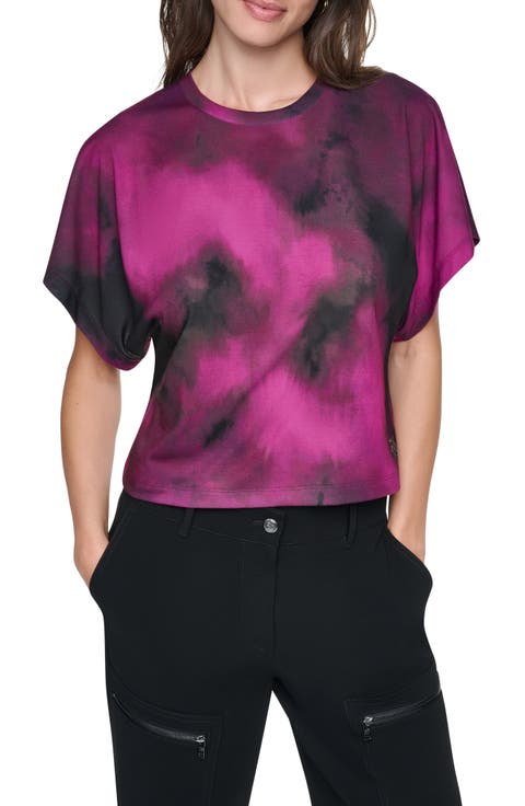 Print Dolman Sleeve Top