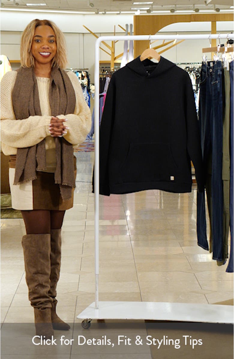 Corbet Vertical Quilted Pullover Hoodie, sales video thumbnail