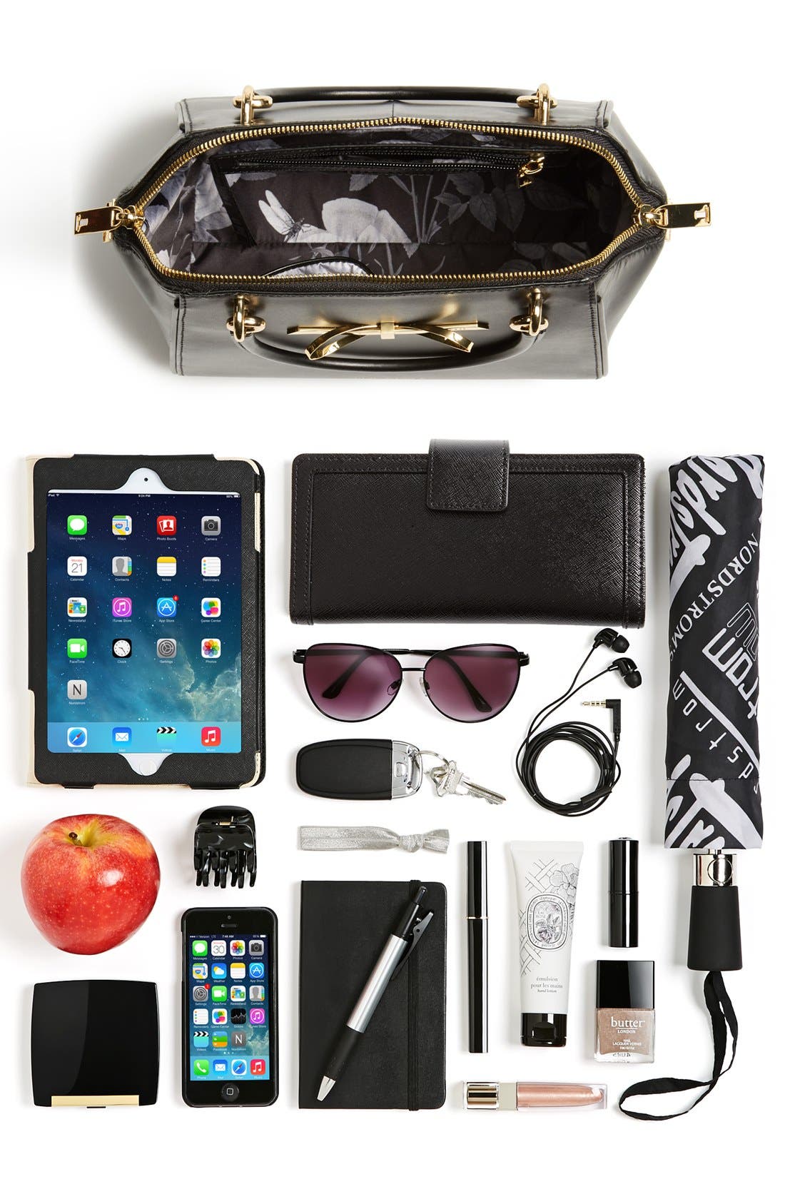 Ted Baker London 'Small' Slim Bow Tote, Alternate, color, 