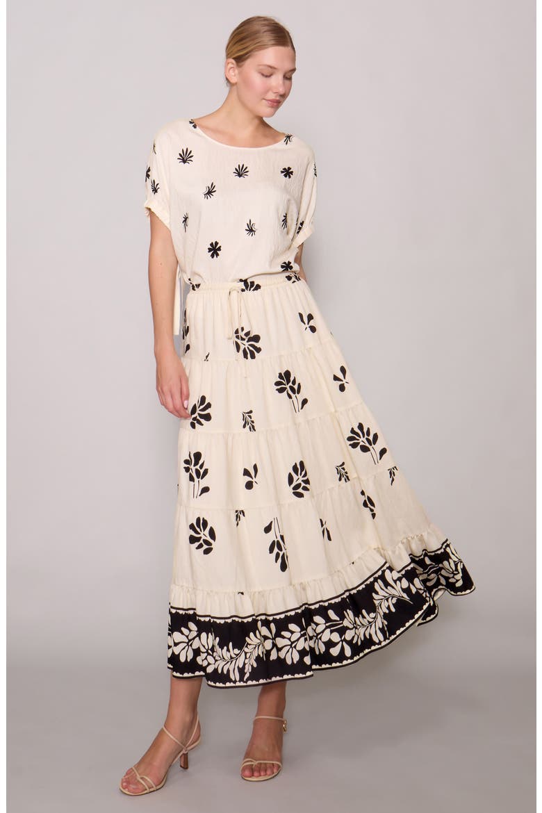 Midi Skirt, Alternate, color, BONE BLACK FLORAL