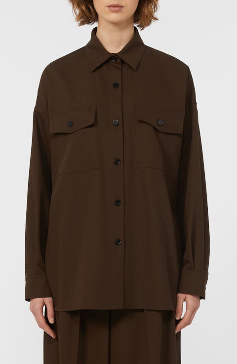 Firmina Virgin Wool Button-Up Shirt