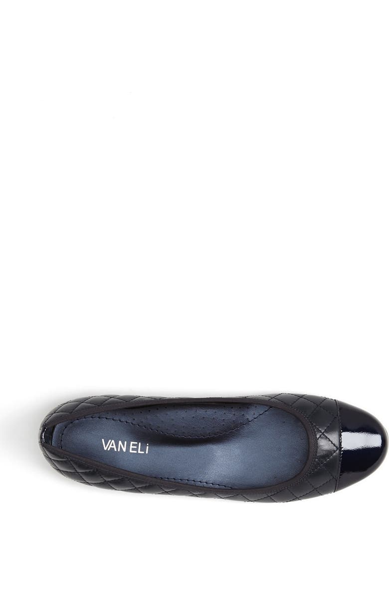 VANELi 'Serene' Flat, Alternate, color, Navy Nappa/ Patent